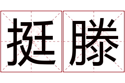 挺滕名字寓意