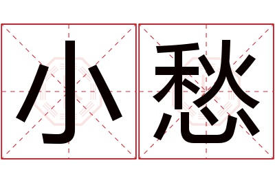 小愁名字寓意