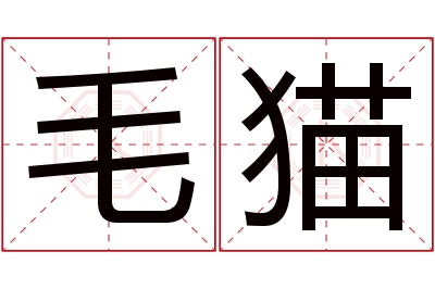 毛猫名字寓意