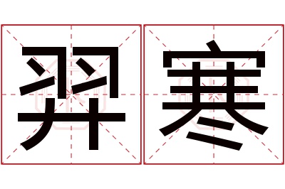 羿寒名字寓意