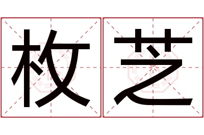 枚芝名字寓意
