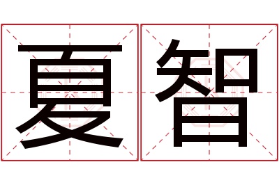 夏智名字寓意 夏智名字寓意