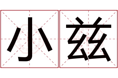 小兹名字寓意