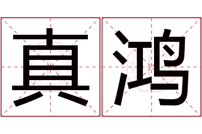 真鸿名字寓意