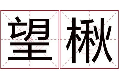 望楸名字寓意