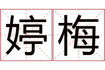 婷梅名字寓意