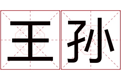 王孙名字寓意