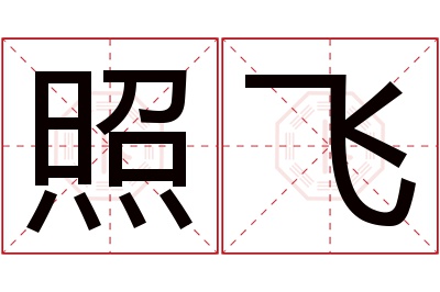 照飞名字寓意