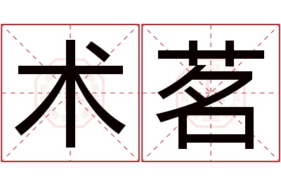 术茗名字寓意