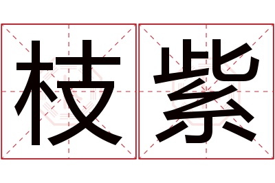 枝紫名字寓意