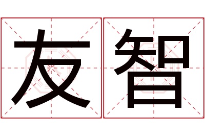 友智名字寓意