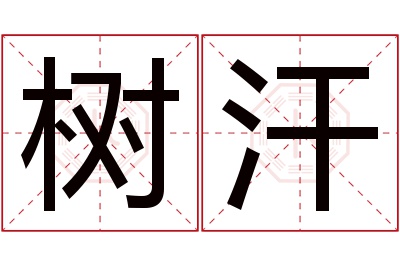 树汗名字寓意