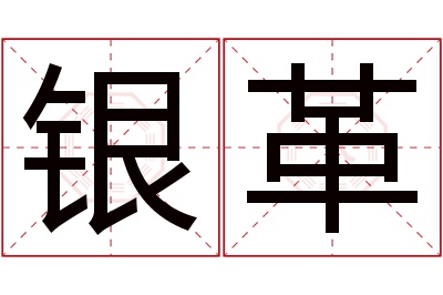 银革名字寓意