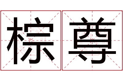 棕尊名字寓意