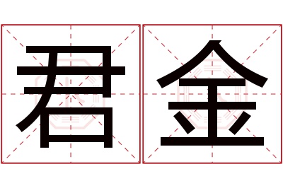 君金名字寓意