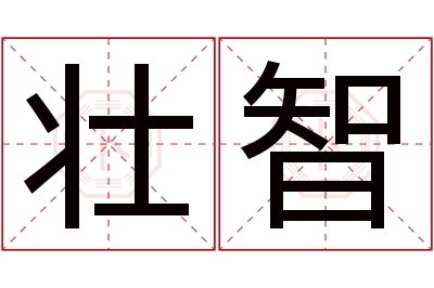 壮智名字寓意