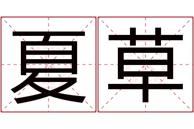 夏草名字寓意 夏草名字寓意