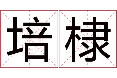 培棣名字寓意