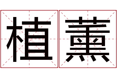 植薰名字寓意