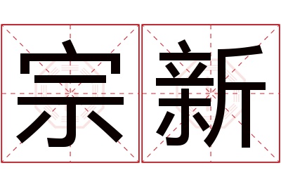 宗新名字寓意