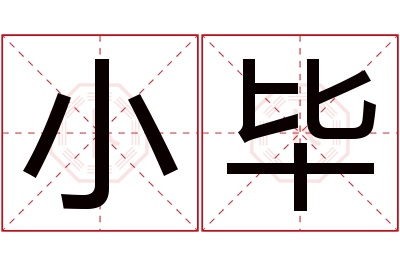 小毕名字寓意