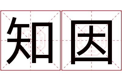 知因名字寓意