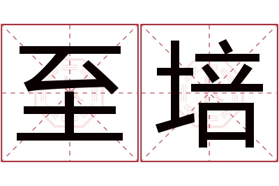 至培名字寓意