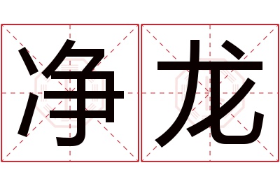 净龙名字寓意