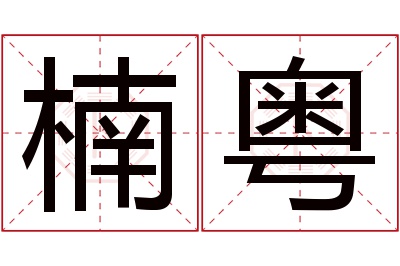 楠粤名字寓意