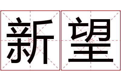 新望名字寓意