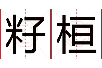 籽桓名字寓意