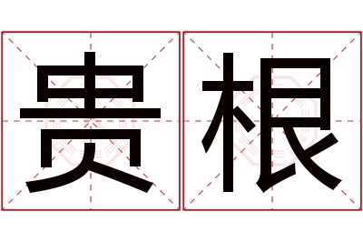 贵根名字寓意