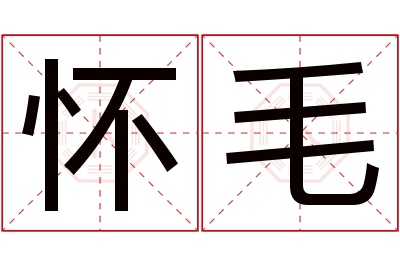 怀毛名字寓意