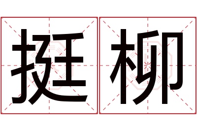 挺柳名字寓意