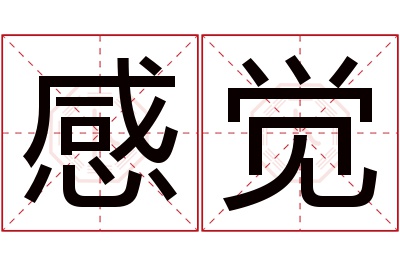 感觉名字寓意