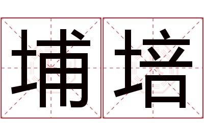 埔培名字寓意