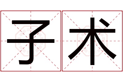子术名字寓意 子术名字寓意