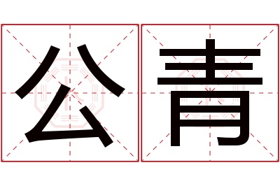 公青名字寓意