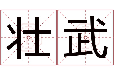 壮武名字寓意