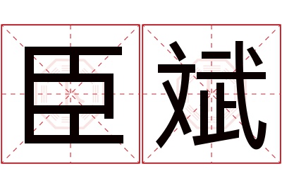 臣斌名字寓意