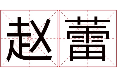 赵蕾名字寓意