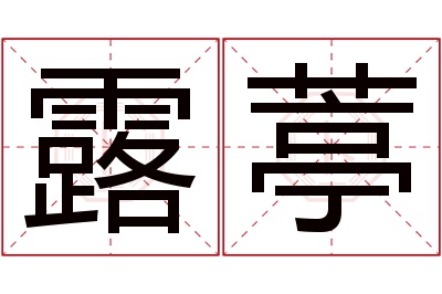 露葶名字寓意