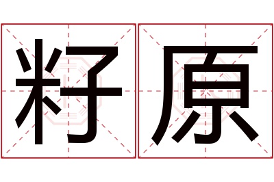 籽原名字寓意