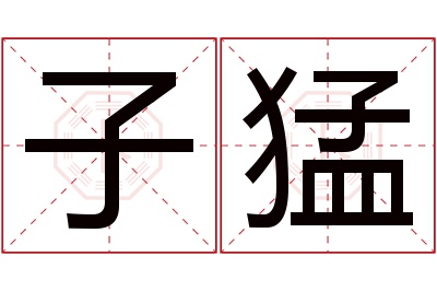 子猛名字寓意