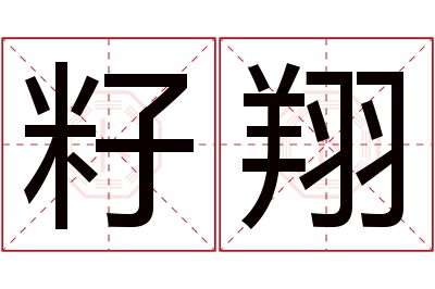 籽翔名字寓意