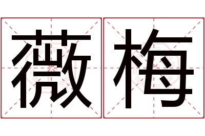 薇梅名字寓意