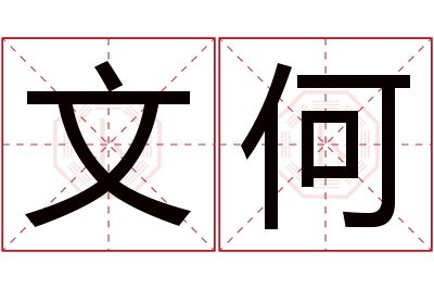 文何名字寓意