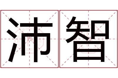 沛智名字寓意