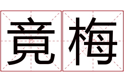 竟梅名字寓意