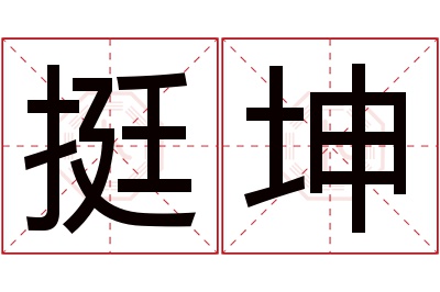 挺坤名字寓意